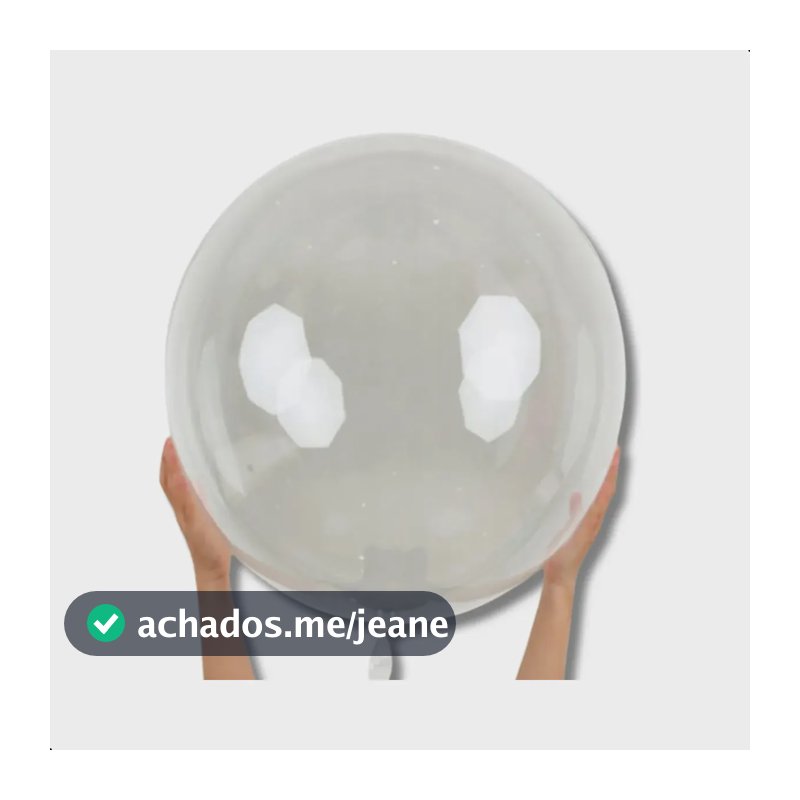 Kit 50 Balões Bolha Transparentes 24 (60cm) Premium Festglam Bexiga Bolha Translúcida Grande Para Festa Casamento E Aniversário Balões Bubble Transparentes Decoração Festiva Alta Qualidade 50 Unidades