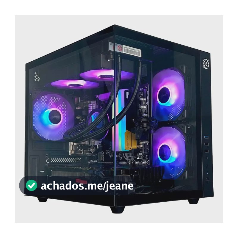 Gabinete Gamer Kalkan Midgard Preto Micro-atx Aquário Preto
