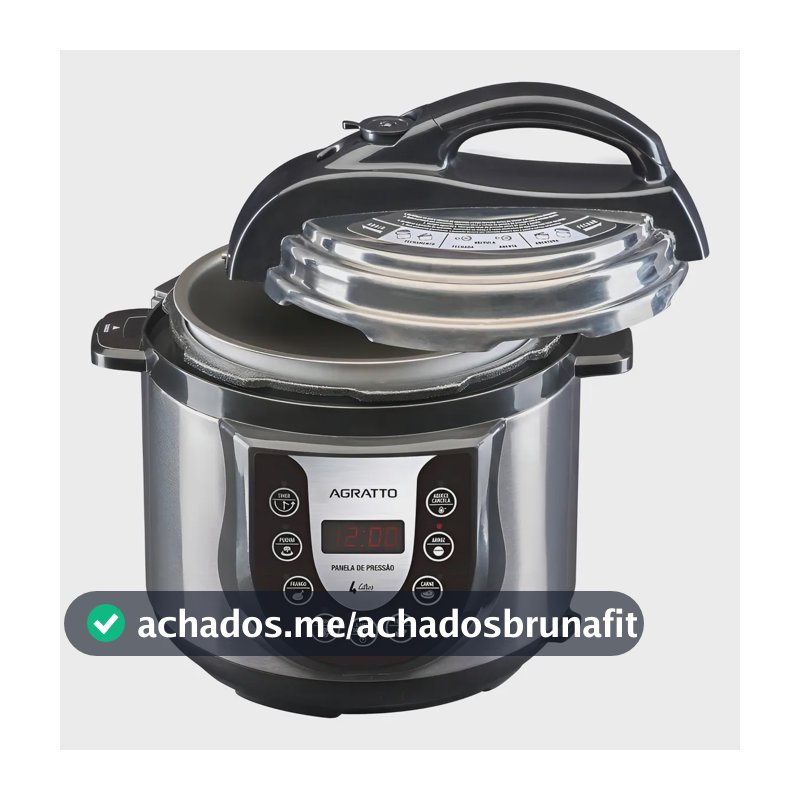 Panela Pressão Elétrica Digital Timer Inox Agratto Ped-02