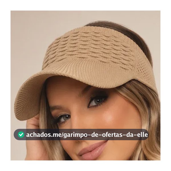 Kit 2 Viseiras Feminina Chapéu Proteção Solar Praia Piscina