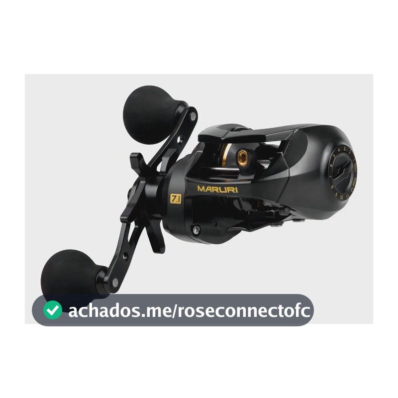 Carretilha Black Pira 400 Alumínio 10+1bb Rol Preto - Maruri