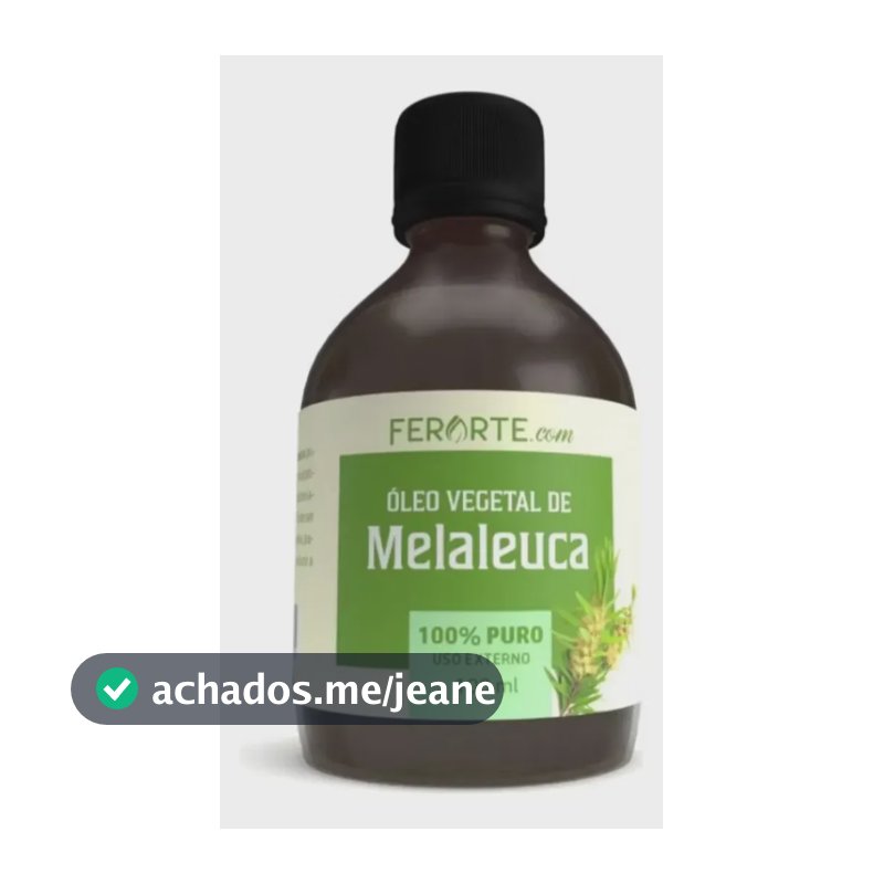 Óleo Vegetal De Melaleuca Ferarte 100% Puro E Vegano 100ml Neutro