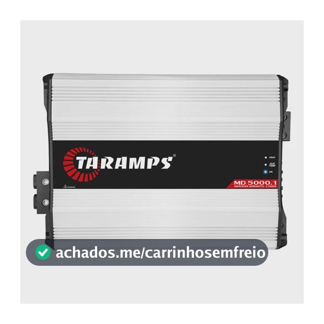 Taramps Modulo Md 5000 5.000wrms Barra Potencia Som 2 Ohms Branco