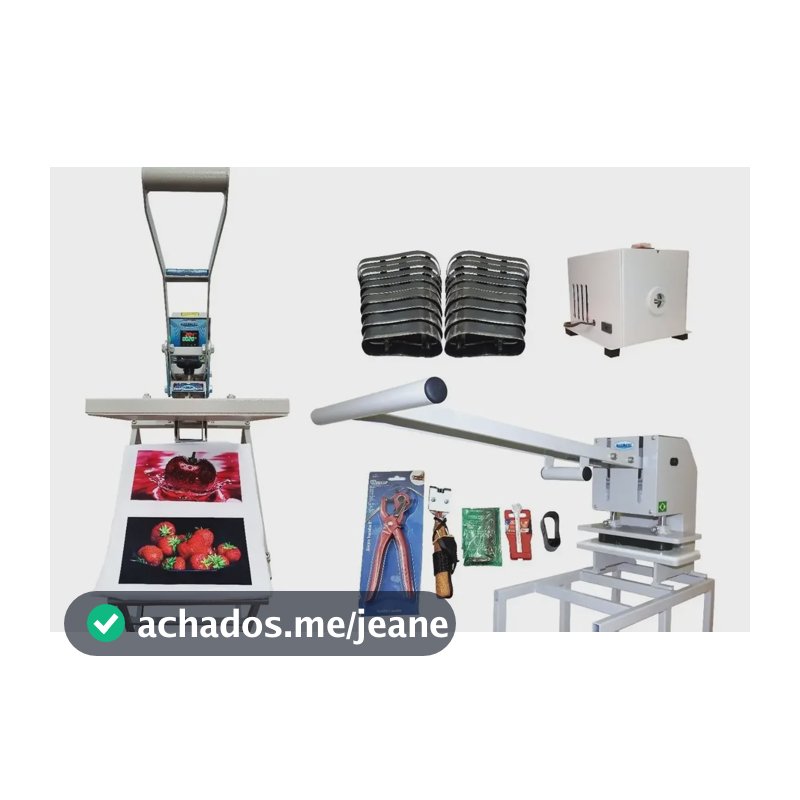 Maquina De Chinelos 7x1 20 Facas + Prensa 40x35 Mesa Grátis