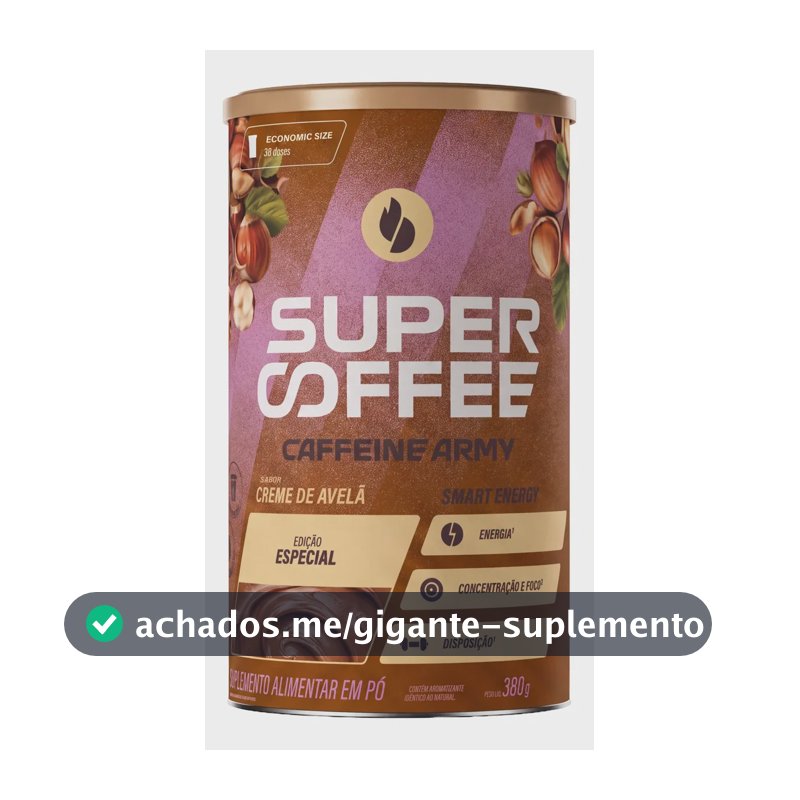Supercoffee 3.0 Caffeine Army Creme De Avelã 380g Creme De Avelã
