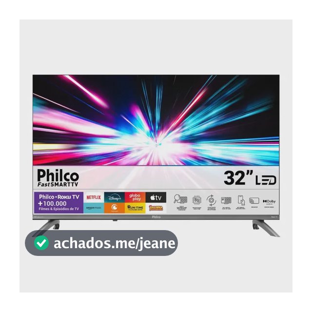 Smart Tv 32 Philco Roku Tv Dolby Áudio Hdr10 P32crb