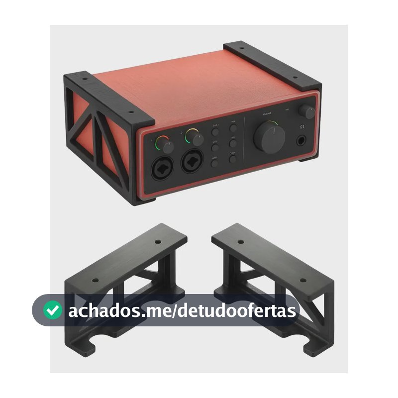 Suporte Interface Audio Focusrite Scarlett Solo 4 Geração Preto