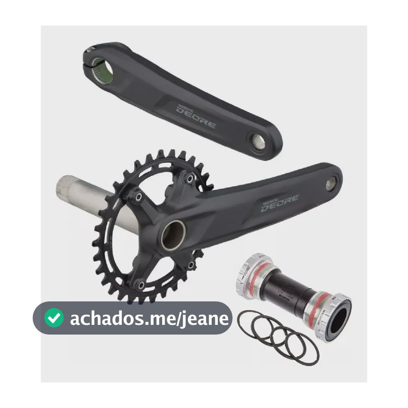 Pedivela Shimano Deore Fc-m5100 1 X 11v 32d 170mm C-central  Preto