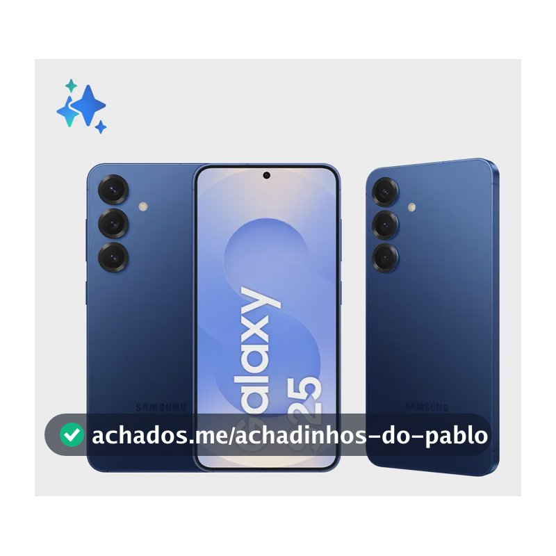 Samsung Galaxy S25 5G, 256GB, 12GB, Câmera Tripla - Azul marinho