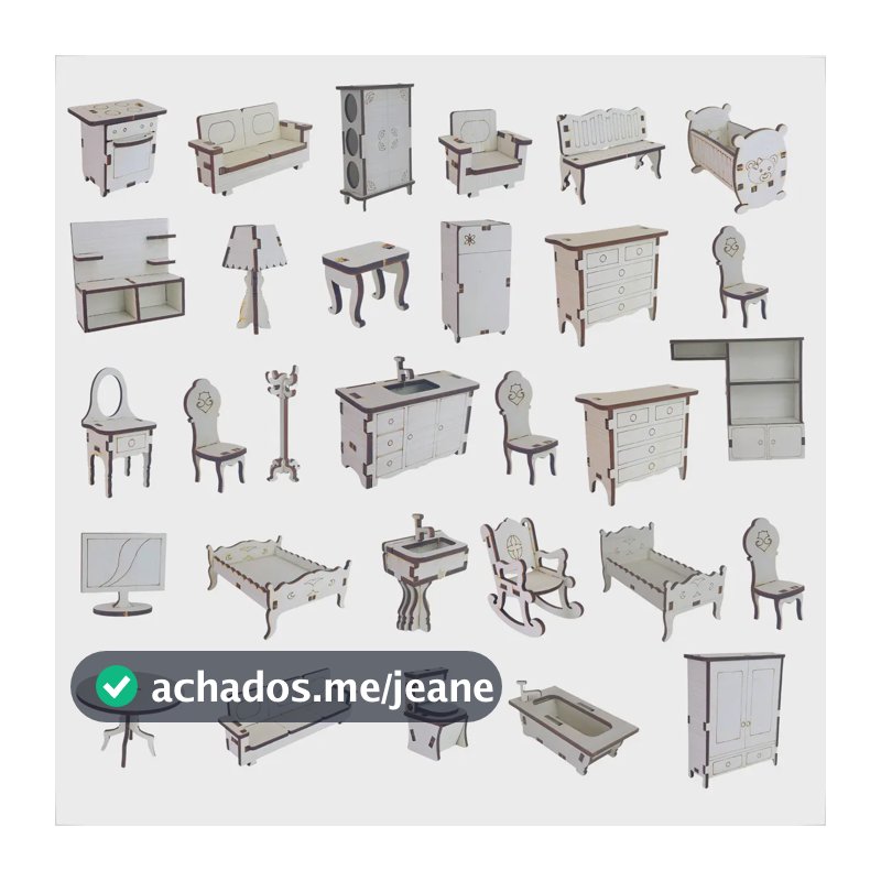 Kit 30 Moveis Em Mdf Pintado Cor Branco