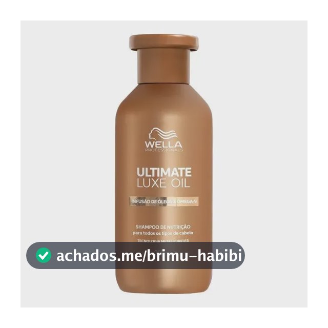 Shampoo Wella Professionals Ultimate Luxe Oil 250ml