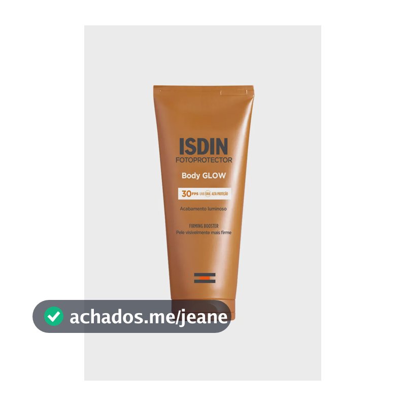 Protetor solar corporal ISDIN Body Glow FPS 30 - 200ml