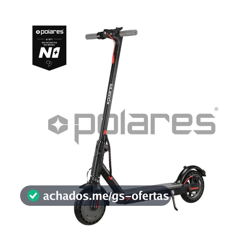 POLARES Z20 Patinete Elétrico Premium 500w Pneu Aderente Velocidade Máxima 32km/h Motorizado Até 30km De Autonomia Polares