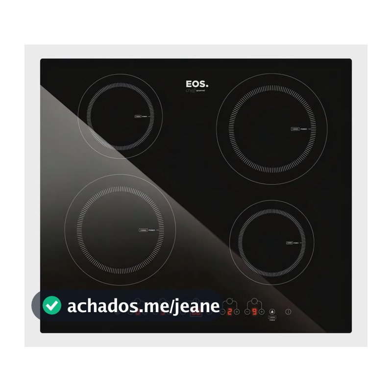 Cooktop De Indução 4 Bocas EOS 60cm Eci04ep Preto
