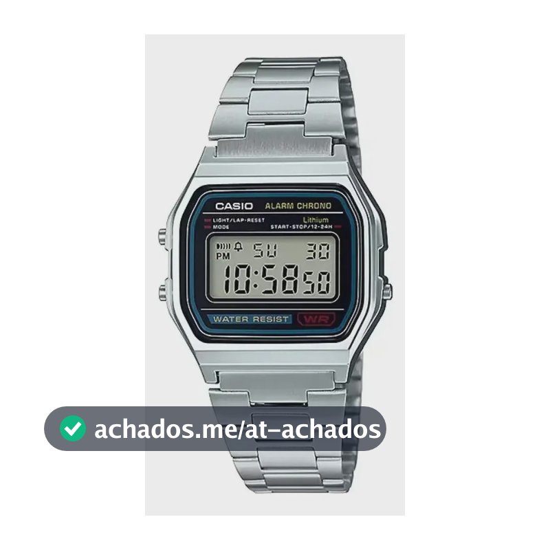 Relógio Casio Digital Vintage Prata Unissex Original Barato Prata