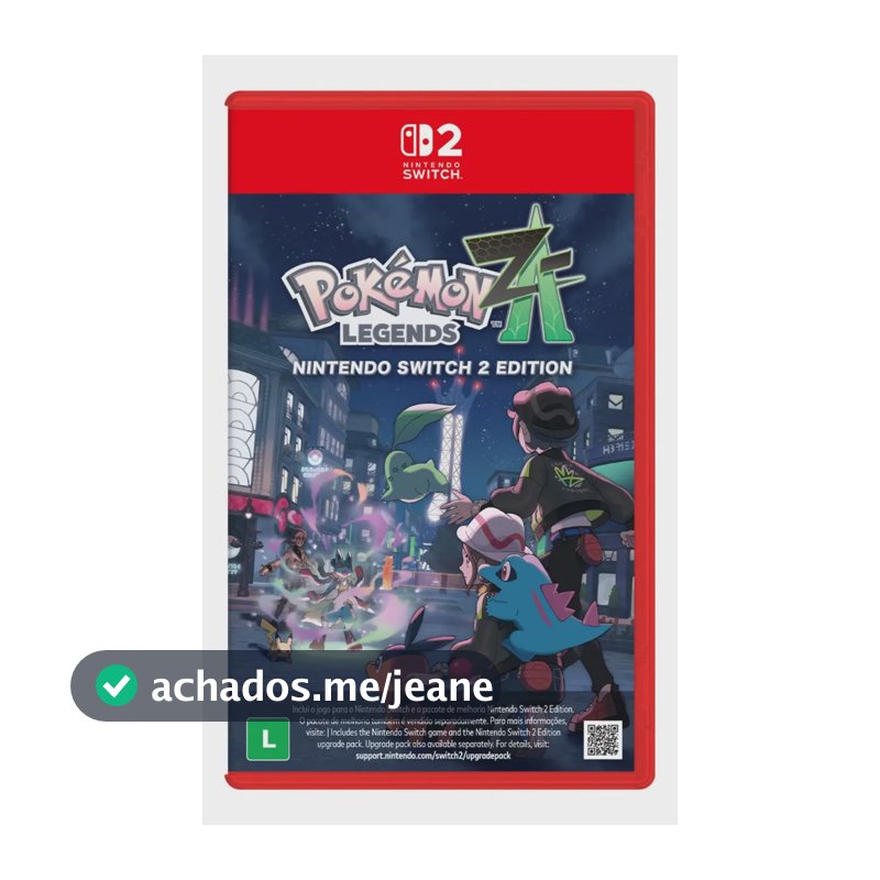 Pokemon Legends Z-A Nintendo Switch 2 Jogo Físico RPG