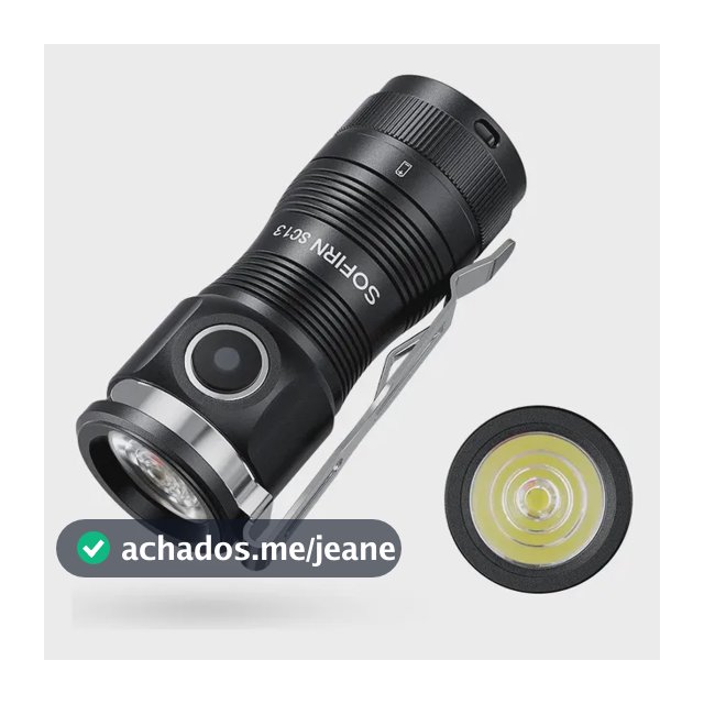 Sofrin Sc13 1100lm Mini Lanterna Edc Usb-c Ip68 18350