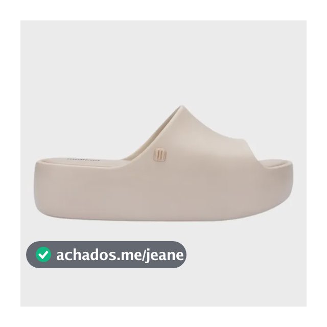 Chinelo Plataforma Slide Feminino Melissa Free Platform