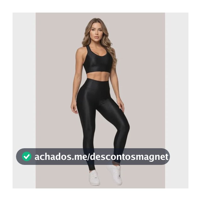 Conjunto Legging Blackout Zero Transparência Roupas Academia