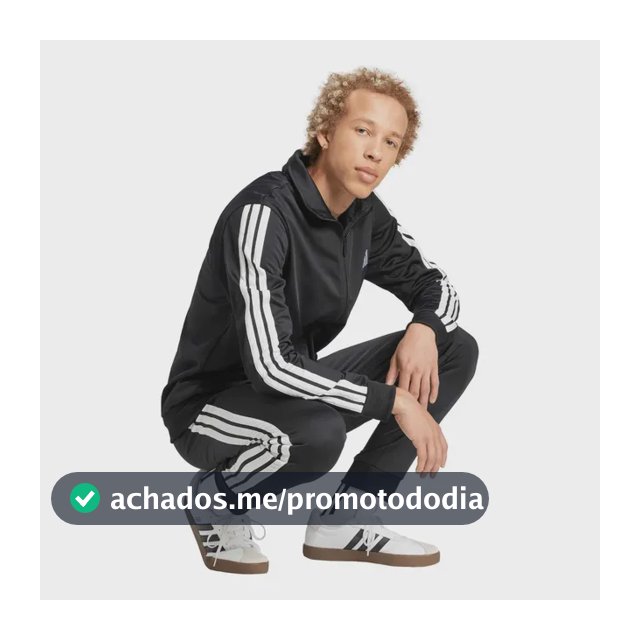 Conjunto adidas Masculino Ji8859 Agasalho Dayready Preto Liso G
