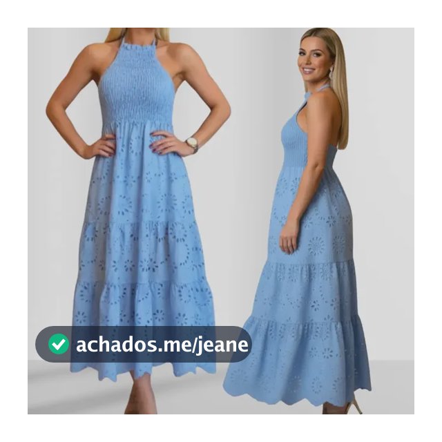 Vestido Midi Feminino  Em Laise Frente Única Com Babado-2022