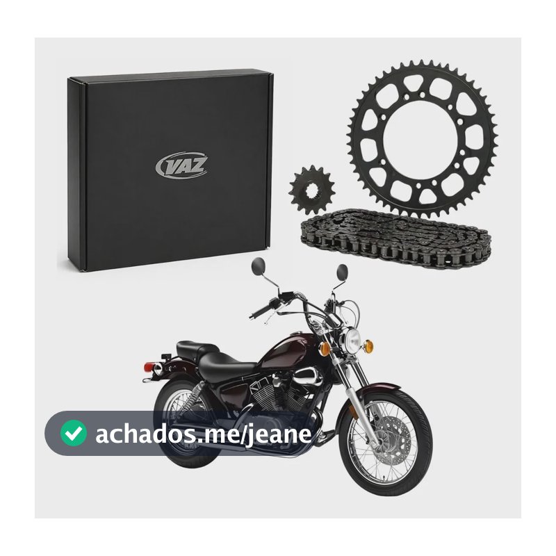 Kit Relação Yamaha Virago 250 1989-2008 C/ Retentor Vaz