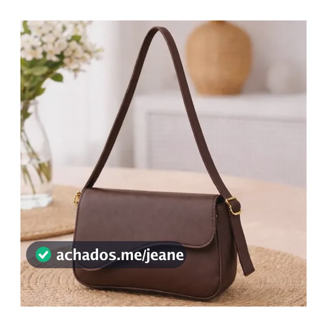 Bolsa De Ombro Baguete Com Alça Regulavel Sintética