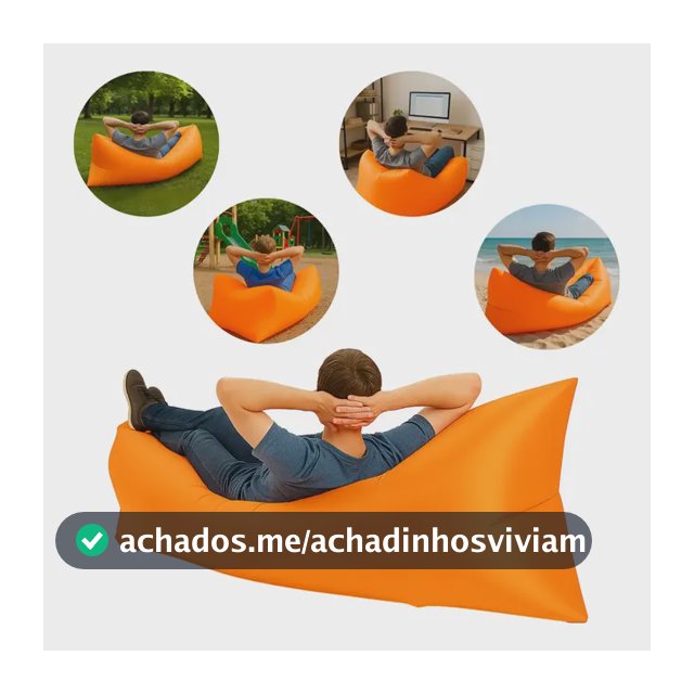 Sofá De Ar Puff Poltrona Inflável Impermeável Portátil