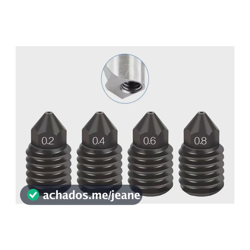 Kit 4 Bicos Compativel Com Bambu Lab A1 E A1 Mini