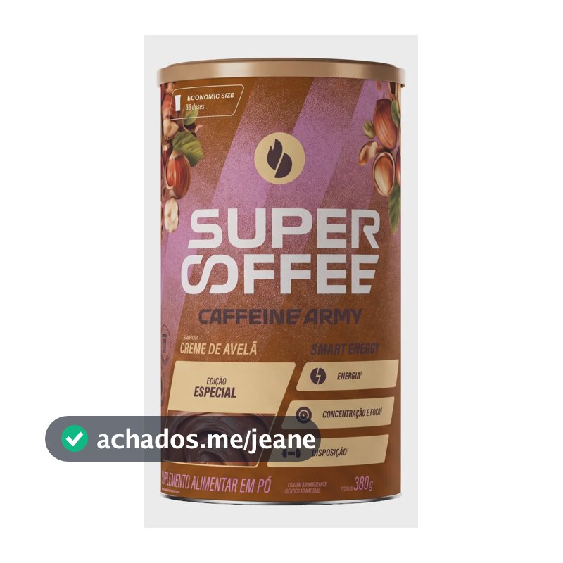 Supercoffee 3.0 Caffeine Army Creme De Avelã 380g Creme De Avelã