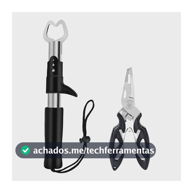 Kit De Pesca Alicate Contenção Com Alicate Bico Multifunção