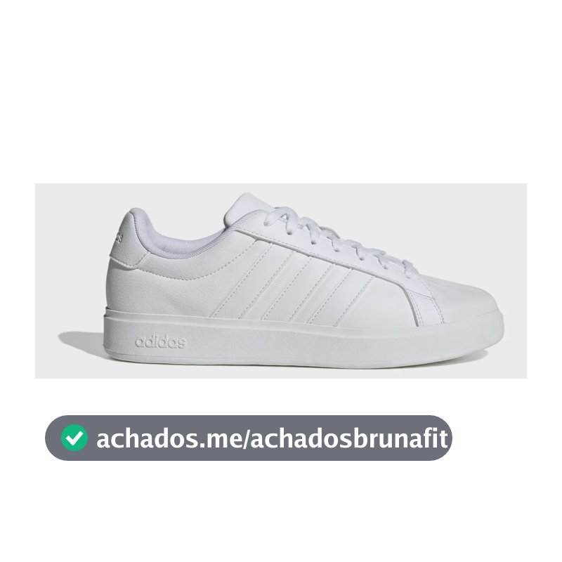 Tênis Masculino Streettalk adidas Ftwwht Ftwwht Ftwwht Liso 39 Br