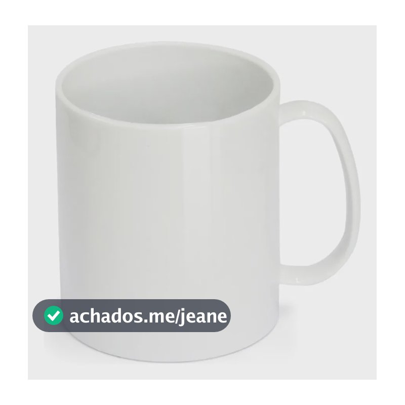12 Caneca De Polímero P/ Sublimação Branca Aaa 325ml Branco Polímero