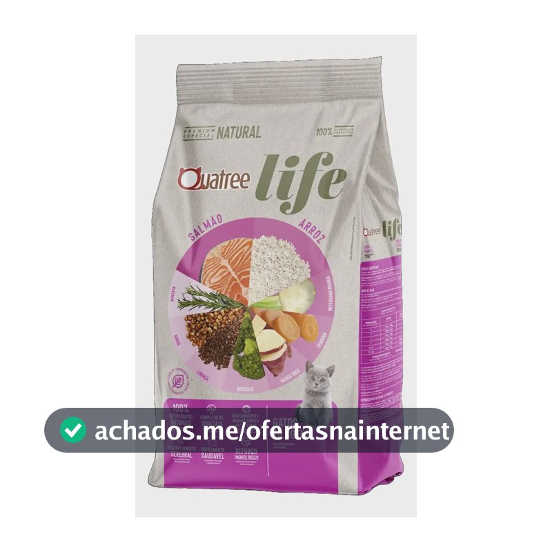 Ração Quatree Para Gatos Life Filhotes 10,1kg