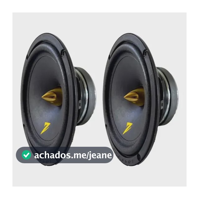 Alto Falante Midbass 6" 120W RMS 4 Ohms Preto Zetta Audio Para Carro