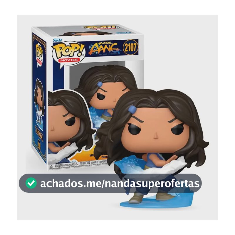Funko Pop Avatar Aang, O Ultimo Mestre Do Ar Katara 2107