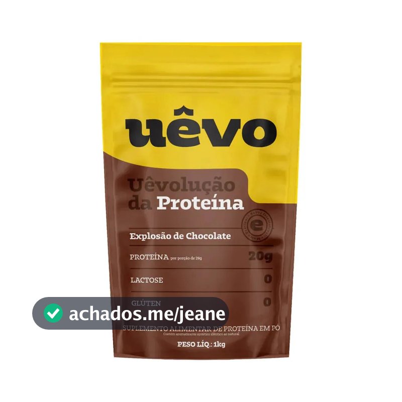 Proteína UÊVO em pó sabor Explosão de Chocolate x 1kg