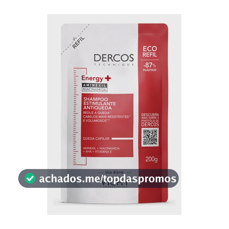 Shampoo Antiqueda Estimulante com Aminexil, Dercos Energy+ Vichy, 200g