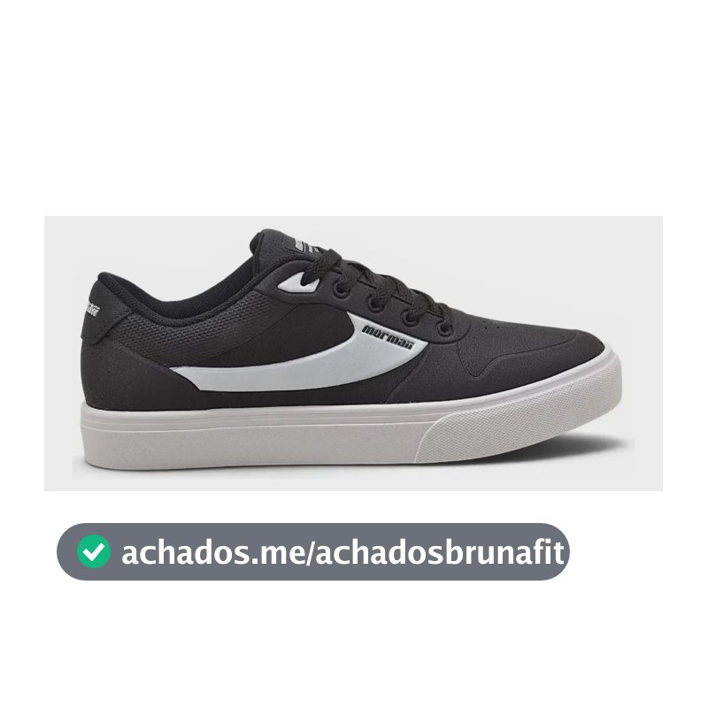 Tênis Mormaii Urban Versa Casual Confortável Masculino Black/white/white 44 Br
