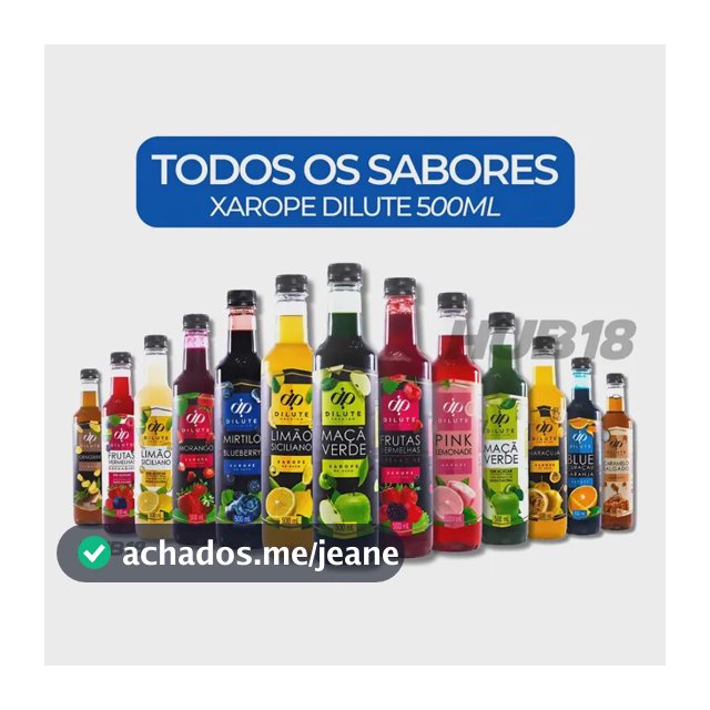 Xarope Dilute Para Drink Soda Italiana Gin Todos Os Sabores