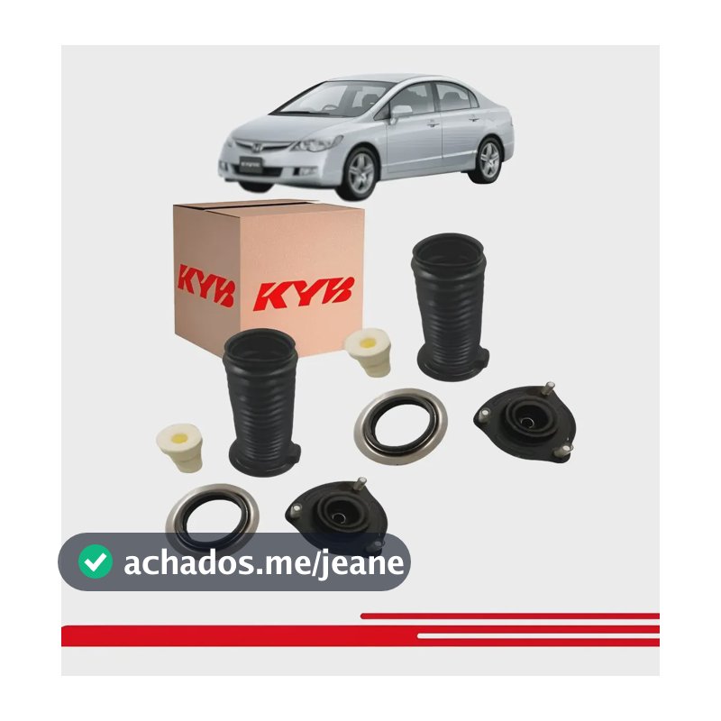 Kit Coxim Batente Amortecedor Dianteiro New Civic 07-11 Kyb
