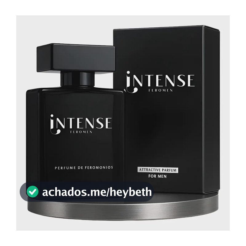 Perfume Masculino INTENSE Feromen 50ml Amadeirado Aromático Spray