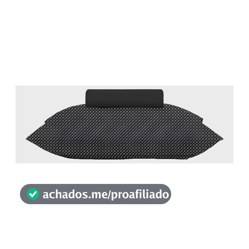 Jogo de Cama Solteiro Slim Organic Lençol Anti-Pilling Altenburg Preto