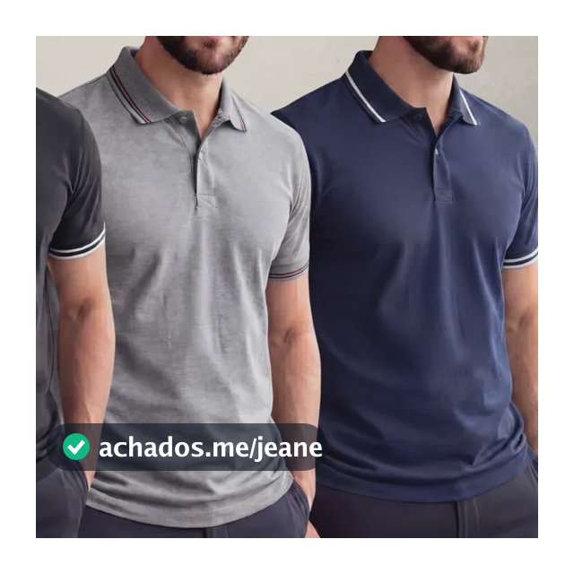Kit 3 Camisa Gola Polo Básica Confortável 100% Algodão