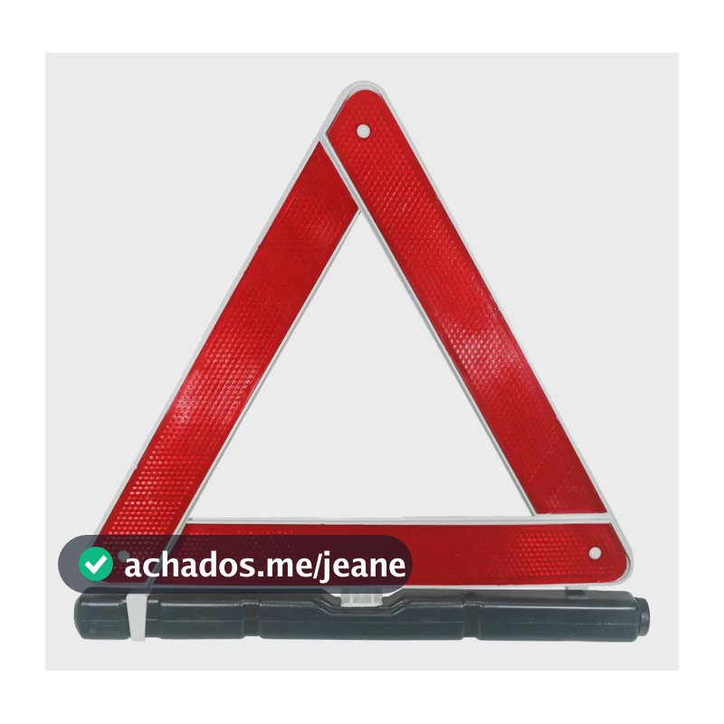 Triângulo Sinalização Carro Automotivo Emergência Universal