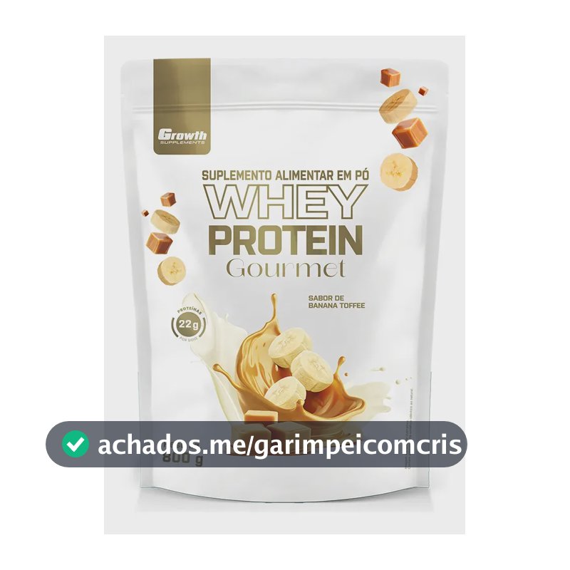 Whey Protein Gourmet 800g Growth Supplements - Banana Toffee Banana Toffee
