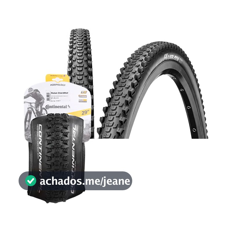 Pneu Continental Mtb 29 Tubeless Ruban 29x2.30 Dobrável Cor Preto