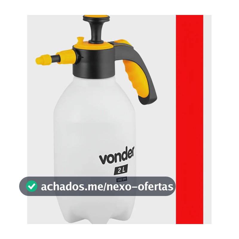 Pulverizador Manual Borrifador Spray Alta Pressão 2 Litros Branco