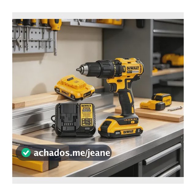 Parafusadeira Furadeira de Impacto Dewalt DCD7781D2 20V Brushless Mandril 13mm Torque 65Nm Com 2 Baterias Carregador Bivolt e Maleta