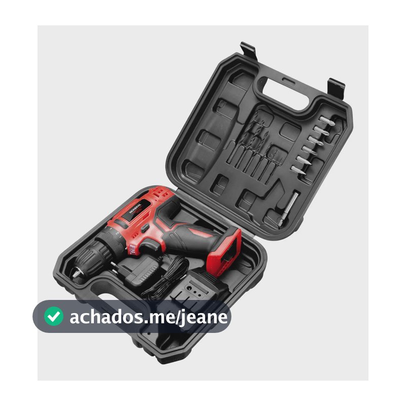 Furadeira e Parafusadeira à Bateria, Mondial, 12V - FPF-06M